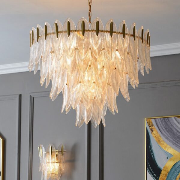 Shell Glass Chandelier