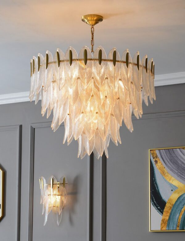 Shell Glass Chandelier