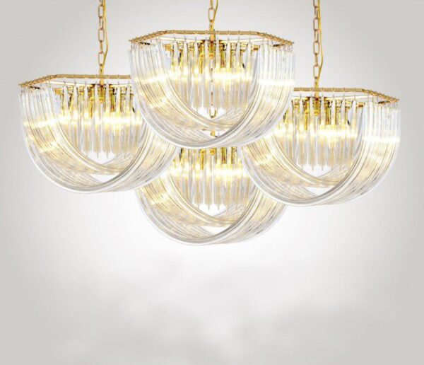 Fall from Heaven Glass Chandelier - Image 6