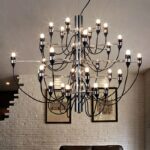 Bird of Paradise Black Chandelier