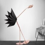 Playful Ostrich (PVC, Iron) Floor Lamp