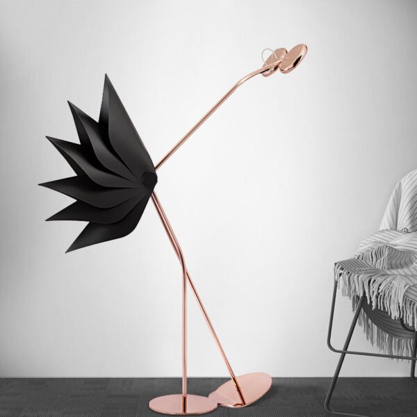 Playful Ostrich (PVC, Iron) Floor Lamp