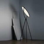 Superlon Tripod (Iron, PVC Acrylic) Floor Lamp
