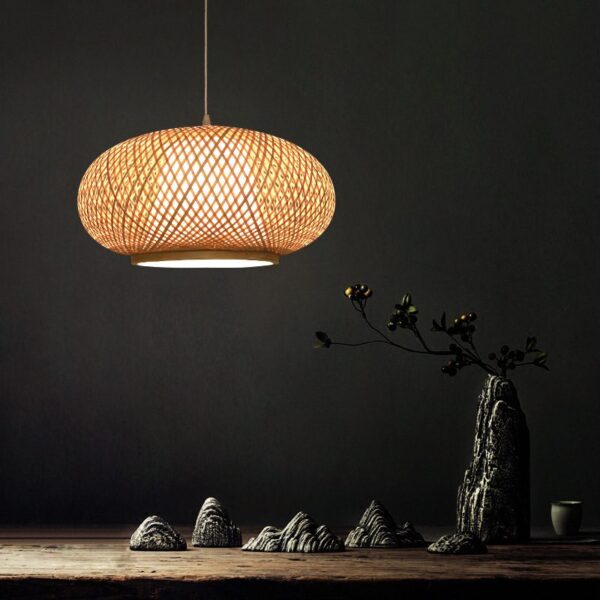Country Bamboo Pendant Light