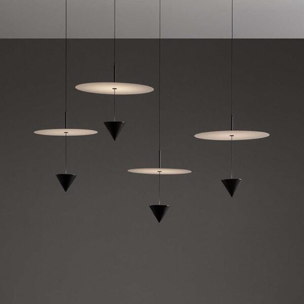 Black & White Minimal Pendant Light - Image 5