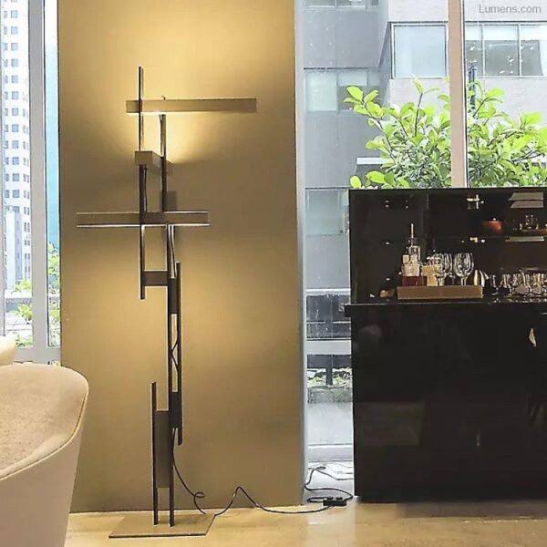 Aerodynamic Black Floor Lamp - Image 5