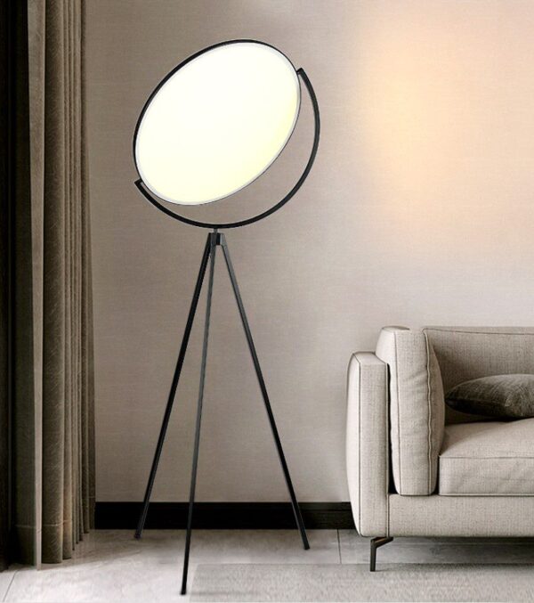 Superlon Tripod (Iron, PVC Acrylic) Floor Lamp - Image 5