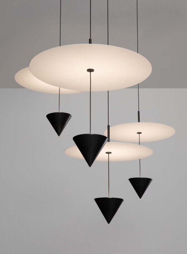 Black & White Minimal Pendant Light - Image 6