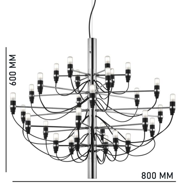 Bird of Paradise Black Chandelier - Image 7