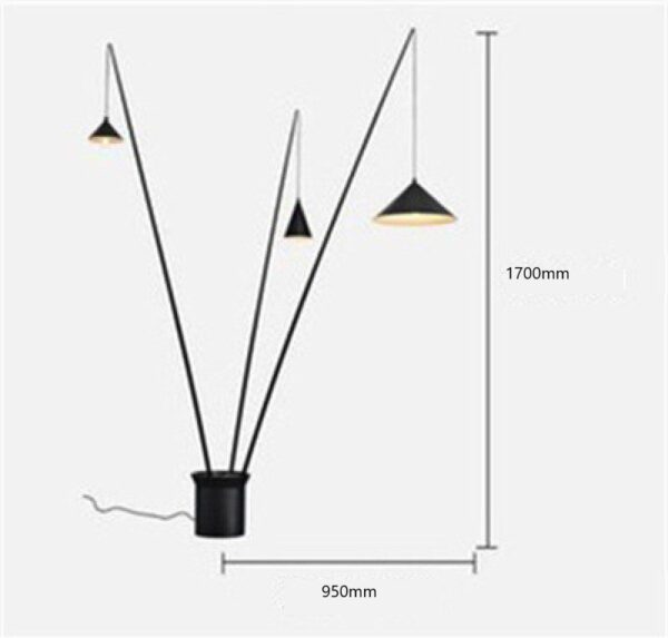 Triangle Dropped (Iron) Floor Lamp - Image 7