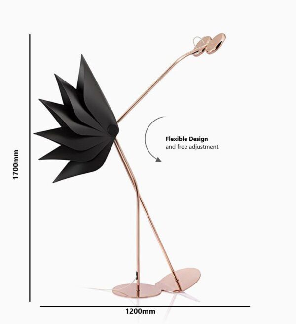 Playful Ostrich (PVC, Iron) Floor Lamp - Image 9