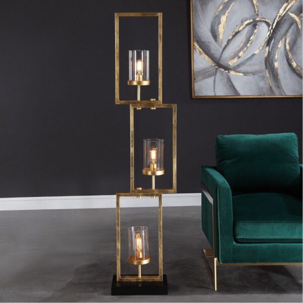 Flame The Spot (Iron, Glass) Floor Lamp