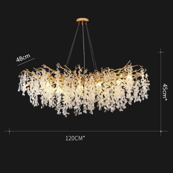 Droplet Petals Linear Chandelier - Image 10