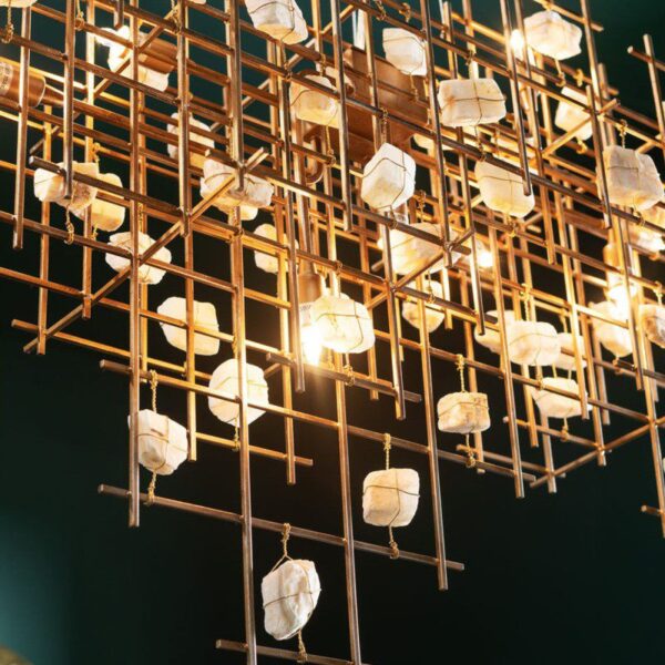 Highland Arc (Iron, Stone)Chandelier - Image 2