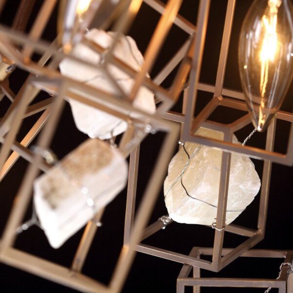 Highland Arc Linear (Iron, Stone) Chandelier - Image 2