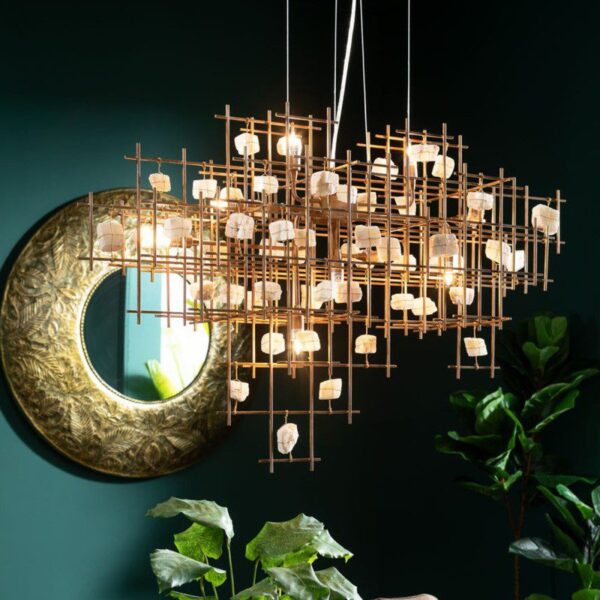 Highland Arc (Iron, Stone)Chandelier - Image 3