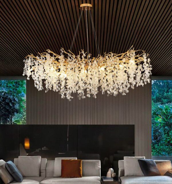 Droplet Petals Linear Chandelier - Image 3