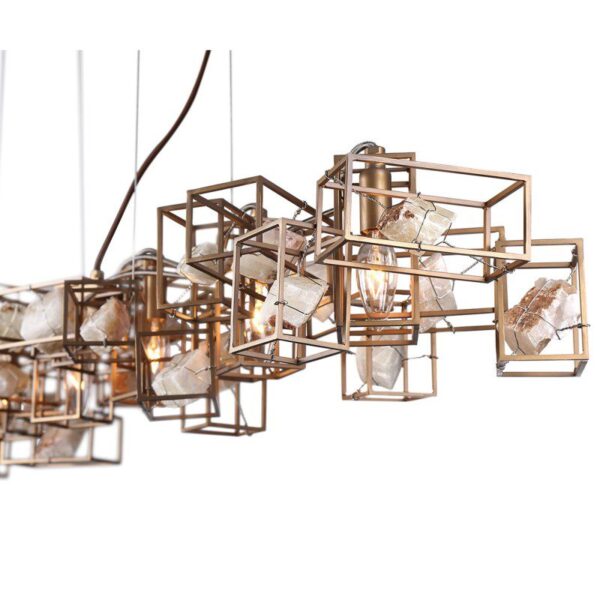 Highland Arc Linear (Iron, Stone) Chandelier - Image 4