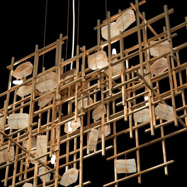 Highland Arc (Iron, Stone)Chandelier - Image 6