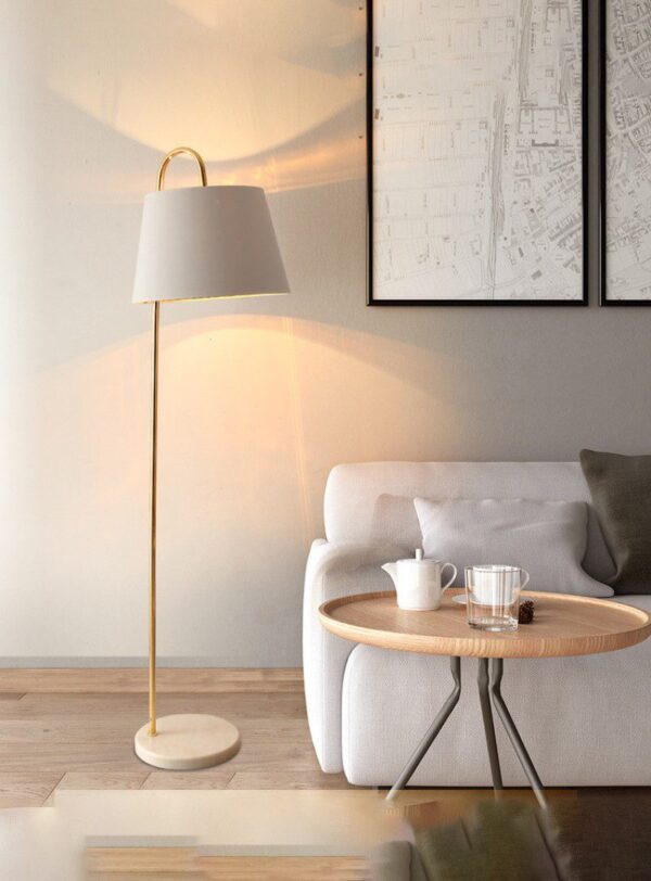 Golden Glow (Iron, Fabric) Floor Lamp - Image 7