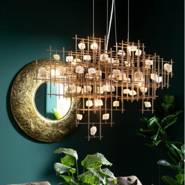 Highland Arc (Iron, Stone)Chandelier - Image 7