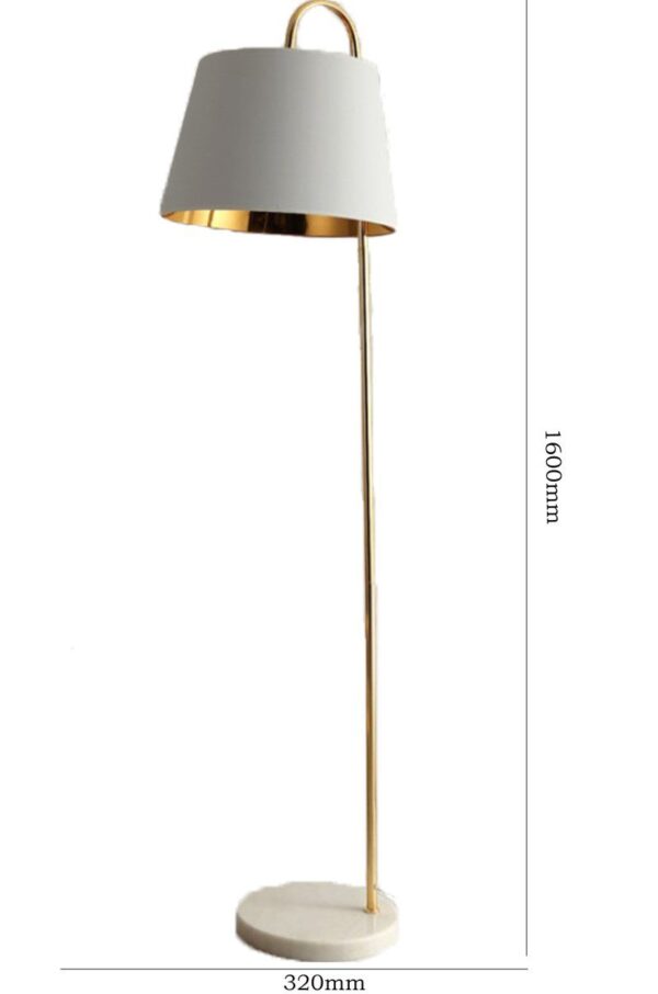 Golden Glow (Iron, Fabric) Floor Lamp - Image 9