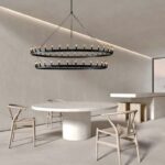 Twin Tier Iron Chandelier