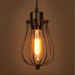 Classic Edison Iron Pendant Light