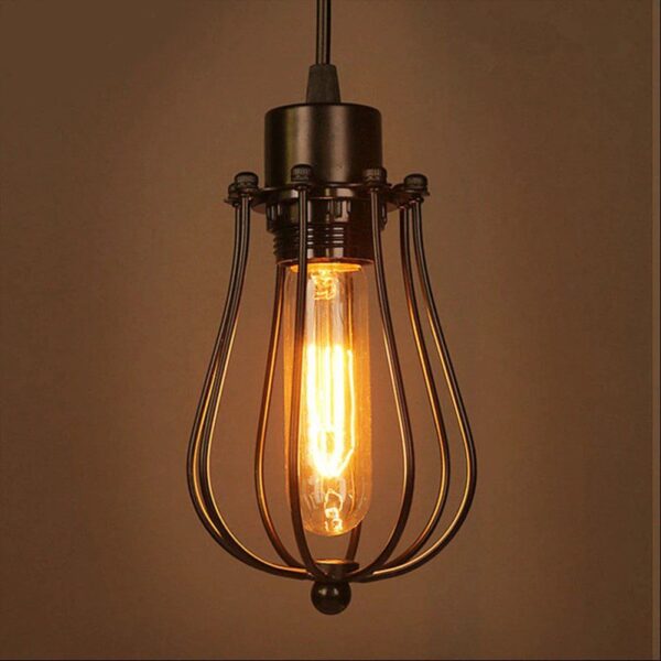 Classic Edison Iron Pendant Light