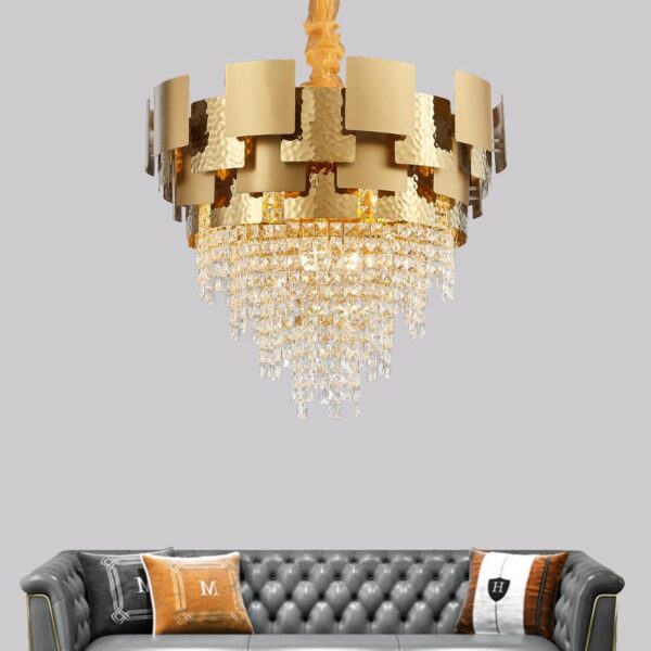 Golden Hour (Round, 2 Sizes) Crystal Chandelier