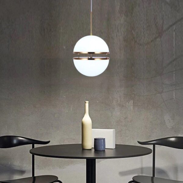 Airy Half-Sphere Pendant Light