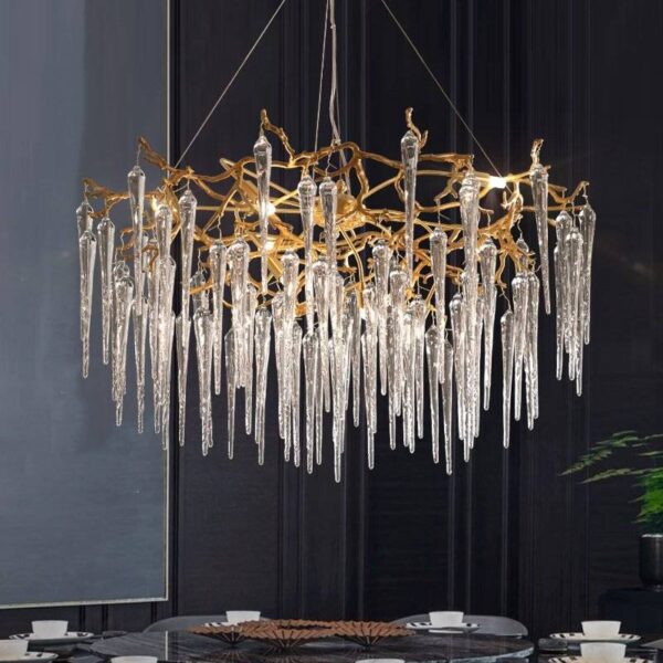 Frozen Drop (Round) Crystal Chandelier