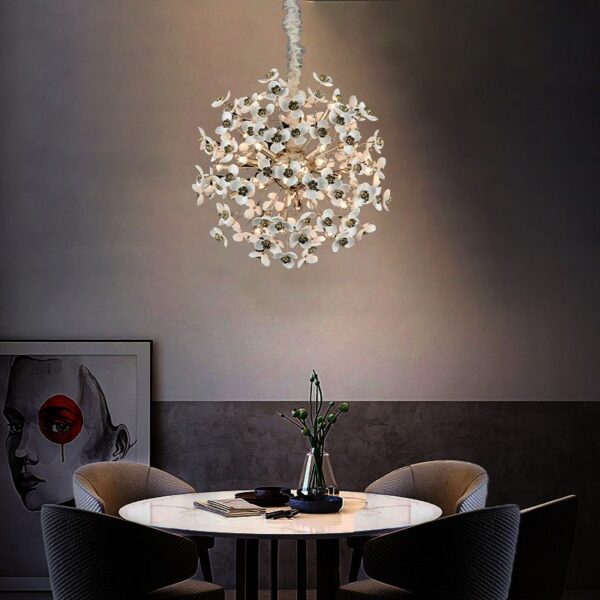 Trilium Ceramica Ceramic Chandelier
