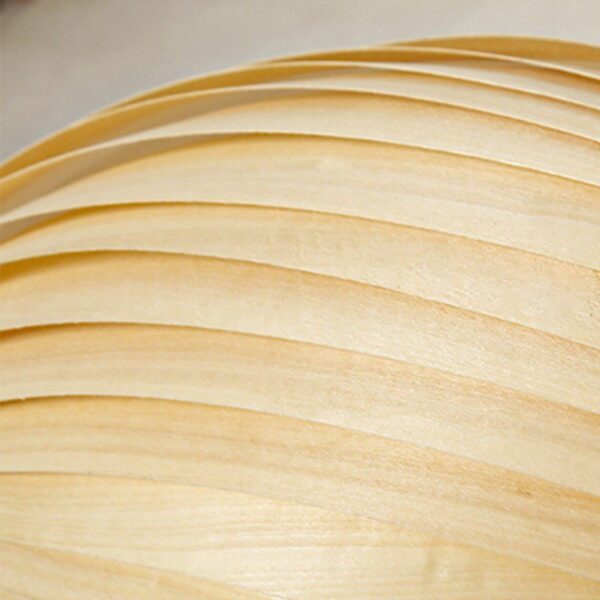 Cheese Flex Natural Wood Pendant Light - Image 2