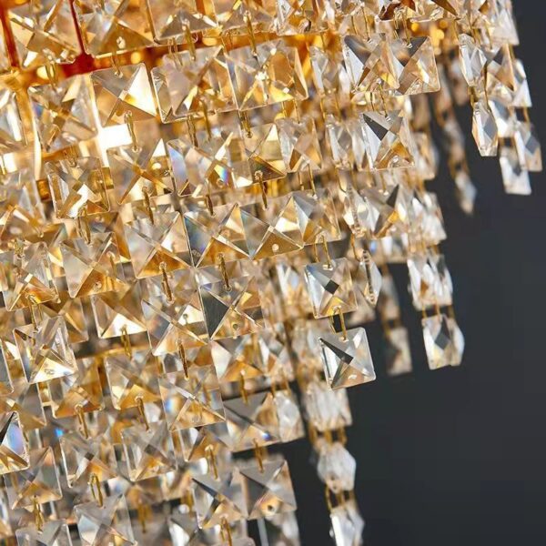 Golden Hour (Round, 2 Sizes) Crystal Chandelier - Image 2