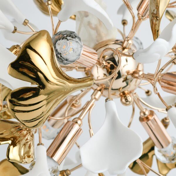 Ginko Round Ceramic Chandelier - Image 2