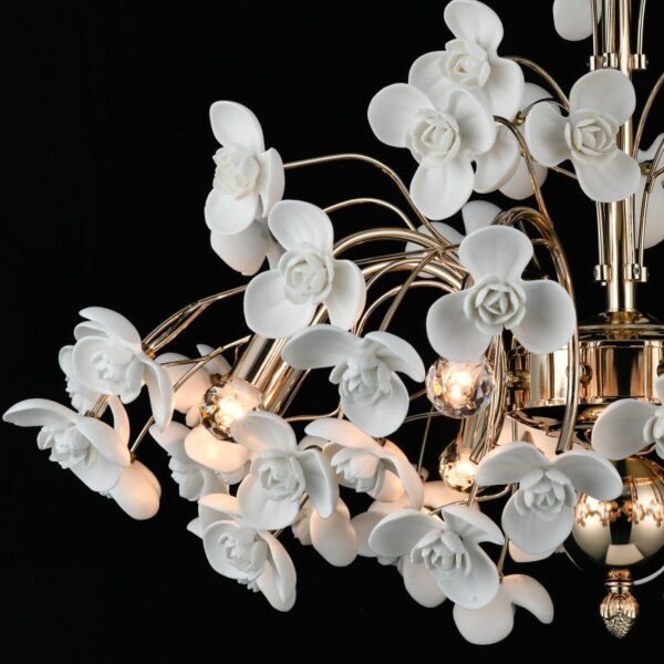 Vanilla Whisper Ceramic Chandelier - Image 2