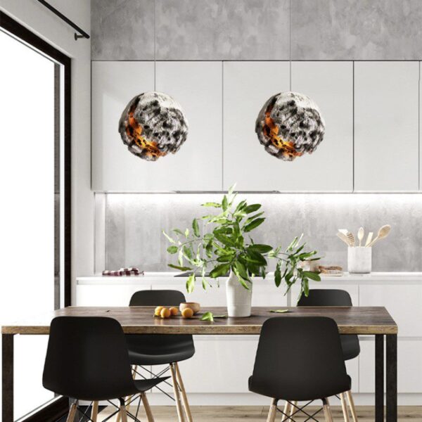 Molten Meteor Resin Pendant Light - Image 3
