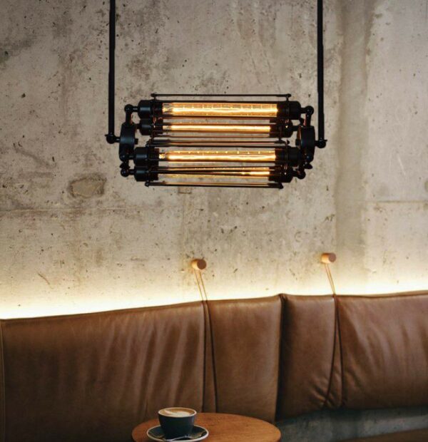 Rustic Refuge Parallel Iron Pendant Light - Image 3