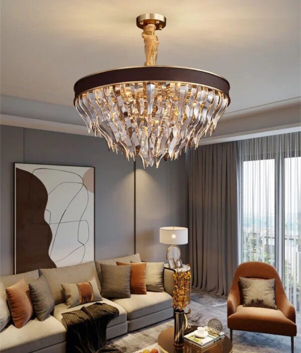 Crystal Cascade (2 Sizes)Crystal Chandelier - Image 3
