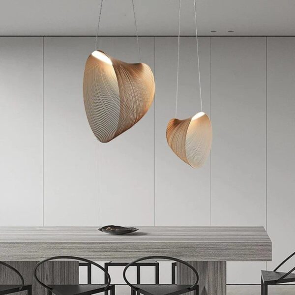 Woodland Haven Natural Wood Pendant Light - Image 3