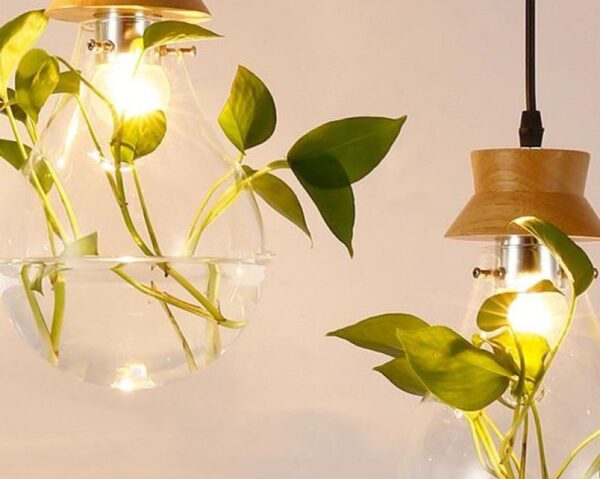 Greenery Globe Natural Wood Pendant Light - Image 4