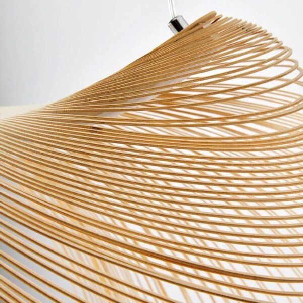 Woodland Haven Natural Wood Pendant Light - Image 4