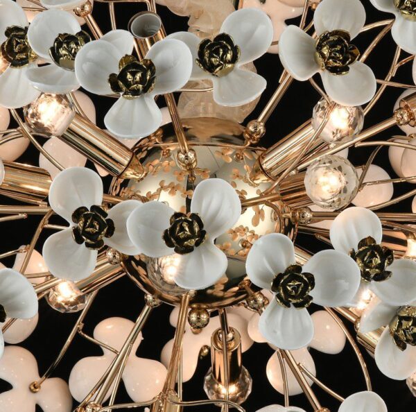 Trilium Ceramica Ceramic Chandelier - Image 4