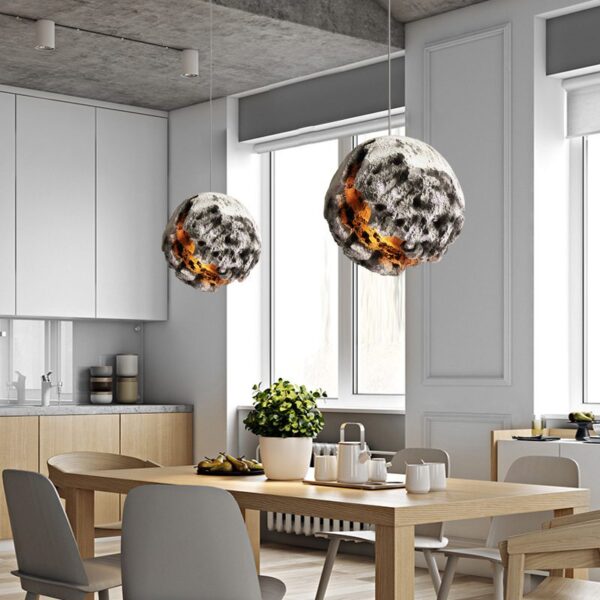 Molten Meteor Resin Pendant Light - Image 5
