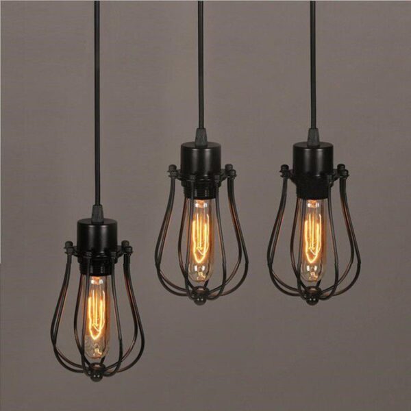Classic Edison Iron Pendant Light - Image 5