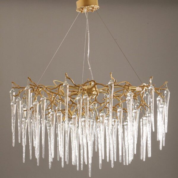 Frozen Drop (Round) Crystal Chandelier - Image 5