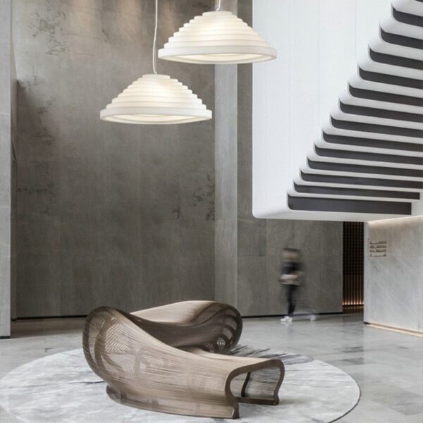 Tokyo Rice Field - Single Resin Pendant Light - Image 5