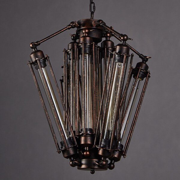 Rustic Refuge Wide Iron Pendant Light - Image 4