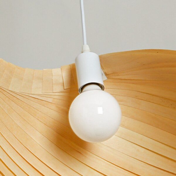 Cheese Flex Natural Wood Pendant Light - Image 6